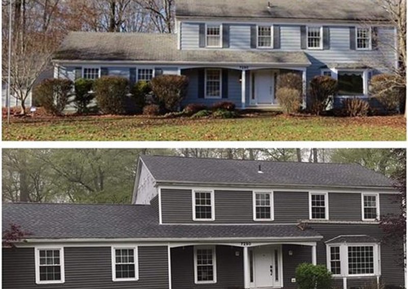 New siding installation